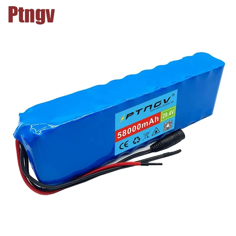 

24V 58Ah 7s3p 18650 battery lithium battery 24v 58000mAh electric bicycle moped electric lithium ion Battery pack + Charger