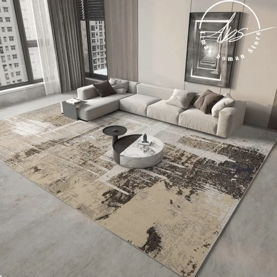 modern abstract carpet home decor leisure rug non slip anti fouling living room sofa coffee table mat simple ink bedroom carpets free global shipping