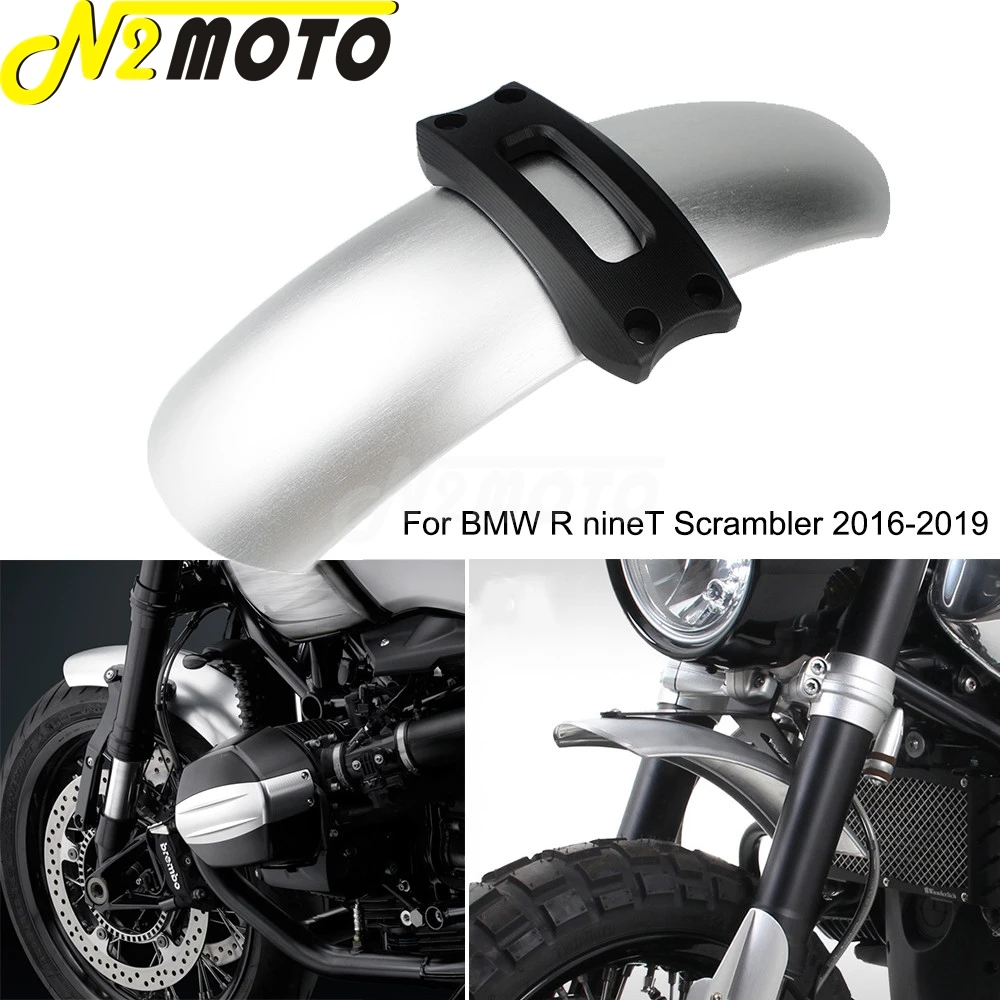 

For BMW R nine T Scrambler 2016 2017 2018 2019 Aluminum Motorcycle Front Wheel Fender Mud Flap Guard Protector Mudguard Cover