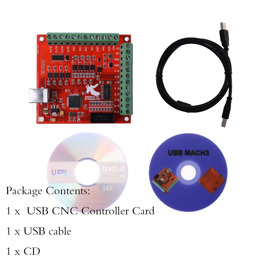 

CNC USB MACH3 100Khz Breakout Board 4 Axis Interface Driver Motion Controller L29K