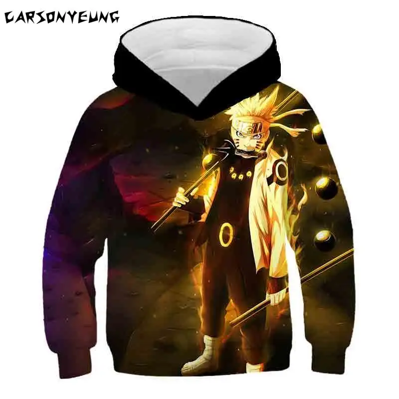 Худи Nαruto 2021 Осенняя уличная одежда Какаси для мальчиков и девочек костюм Одежда