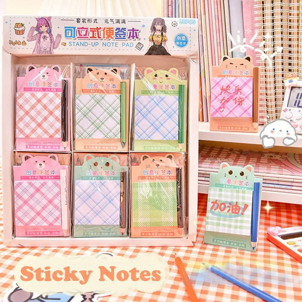 

Sticky Notes Cute Cartoon Self-stick Memo Note Memo Pad For School Classroom Office Notebook