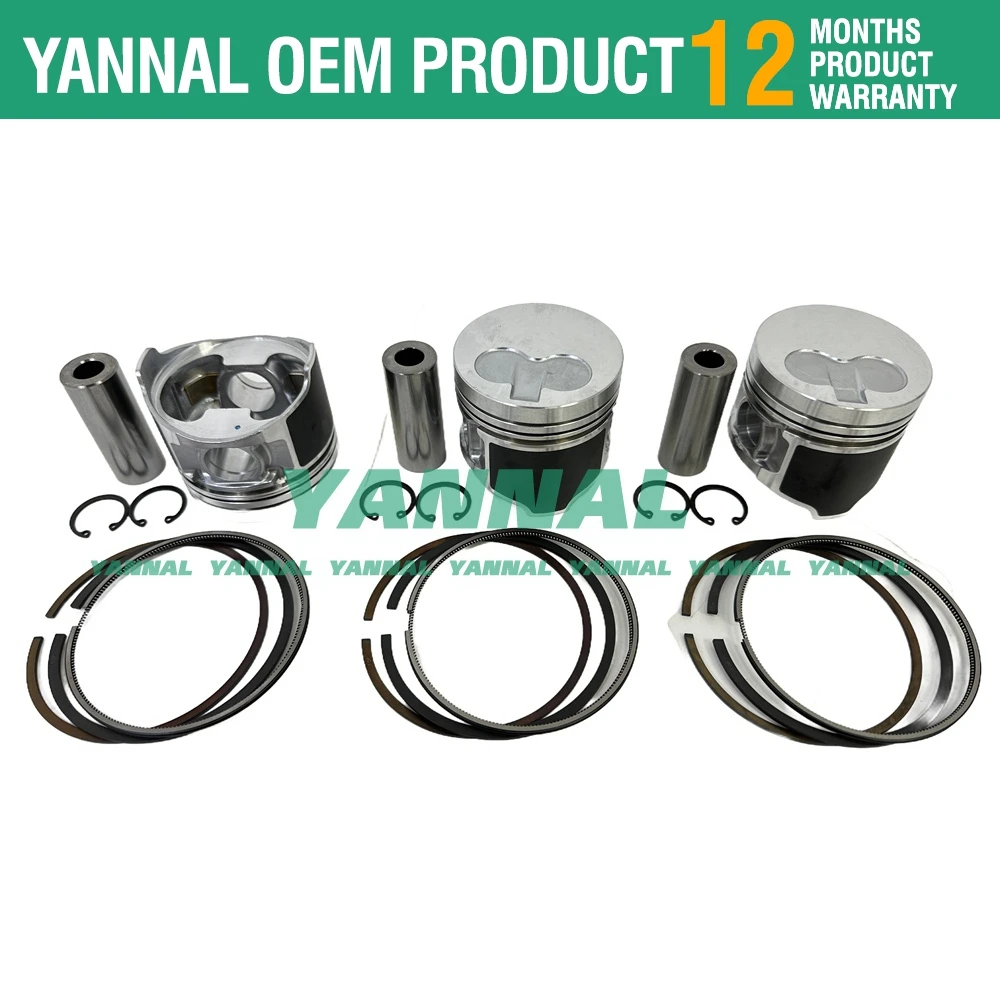 Для комплекта для капитального ремонта Yanmar 3TNV76-XJKH тракторного двигателя John Deere