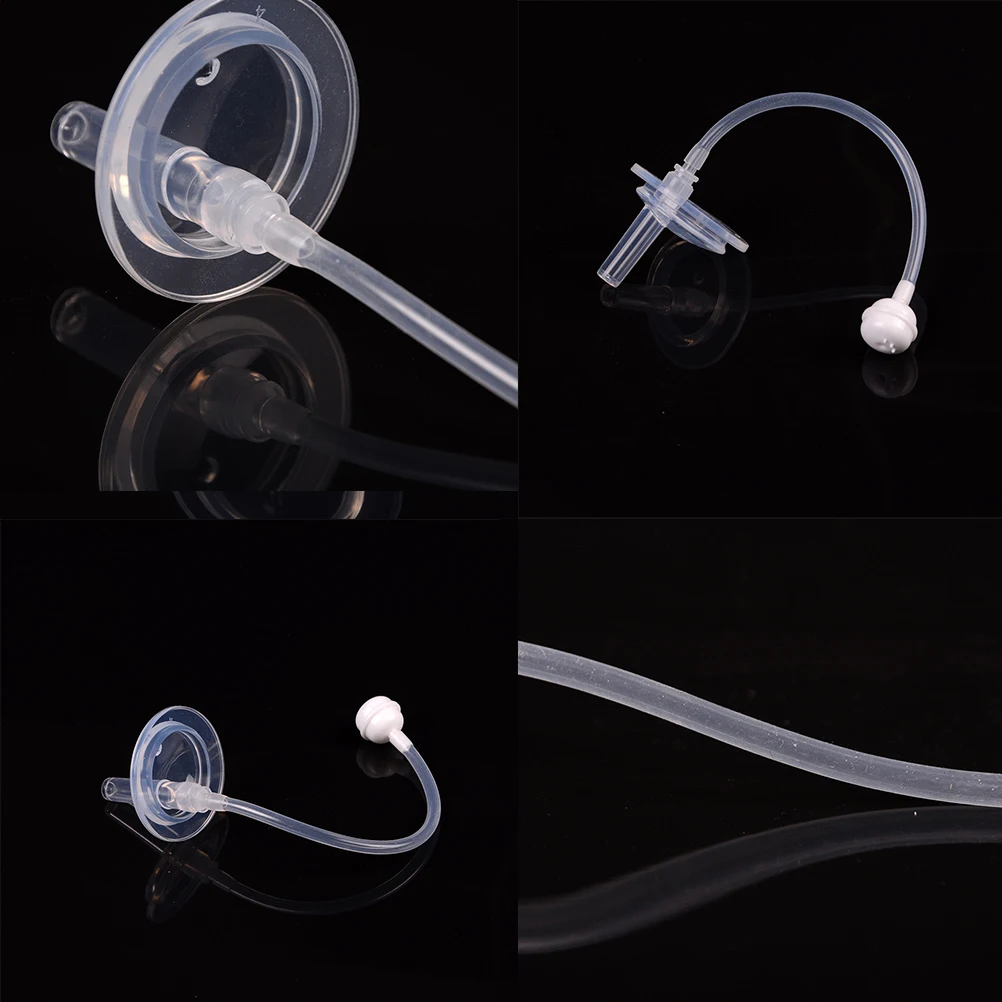 

Hot Sale Newborn Baby Bottle Wide Mouth Feeder Milk Bottle Flexible Rotatable Replaceable Straw Set