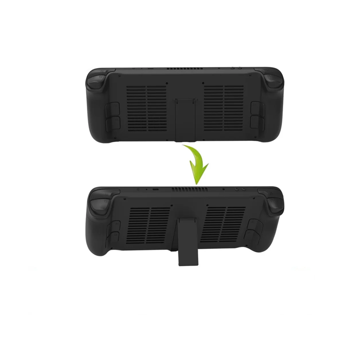 

Protective Back Case with Support Stand Holder for Game Console Non-Scratch Cooling Rear Housing Cover Shells