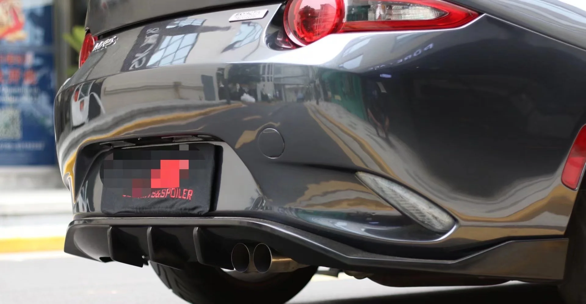 Фото Подходит для Mazda MX-5 2022, полиуретановый разделитель диффузора заднего бампера №5