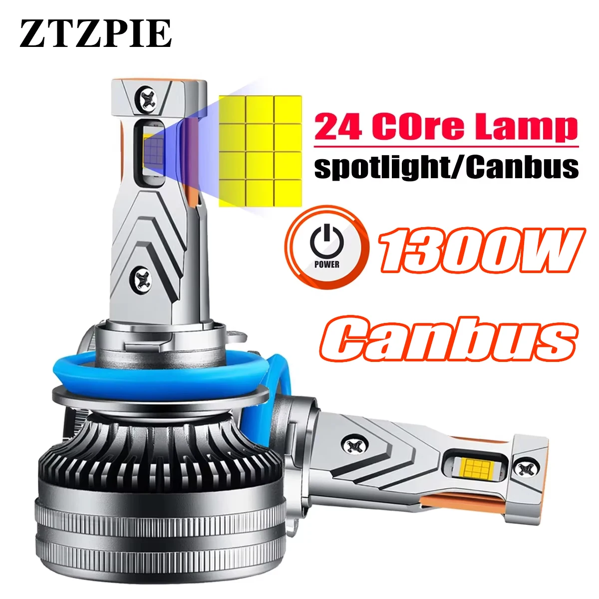 

ZTZPIE 1300 Вт Светодиодные Лампы Для Автомобильных Фар 6000K HB3 HB4 9005 9006 H1 H7 H4 H11 CANBUS Универсальные Автомобильн...
