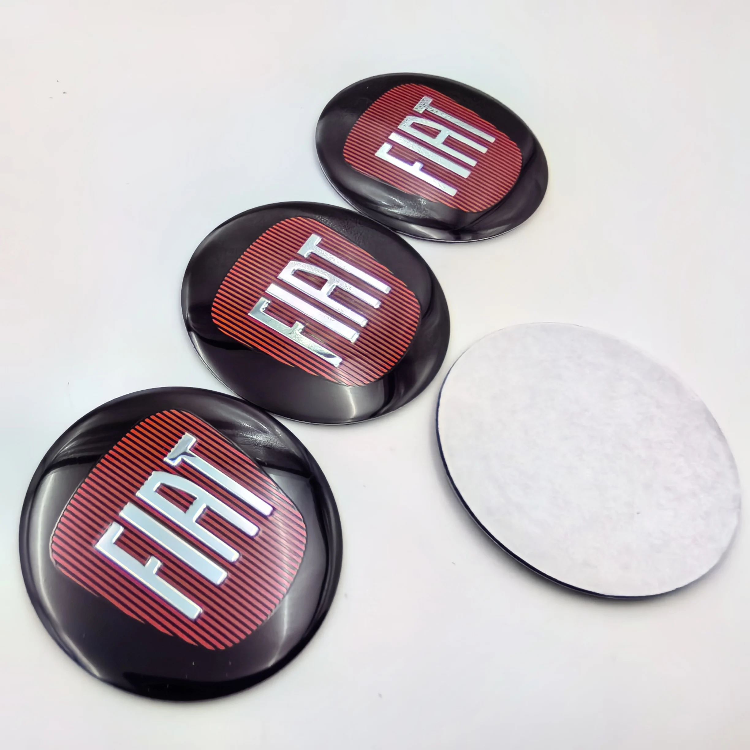 

4 шт. 3D 50 мм логотип FIAT, эмблема автомобиля, центральная ступица колеса, авто обод, ремонт, пыленепроницаемые крышки значков, наклейка, аксессуары для стайлинга для FIAT