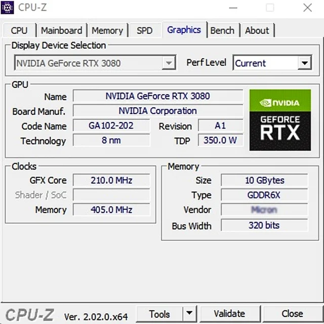Nvidea RTX 3080 DDR6 10GB Graphic Card 320bit Gaming GPU 2