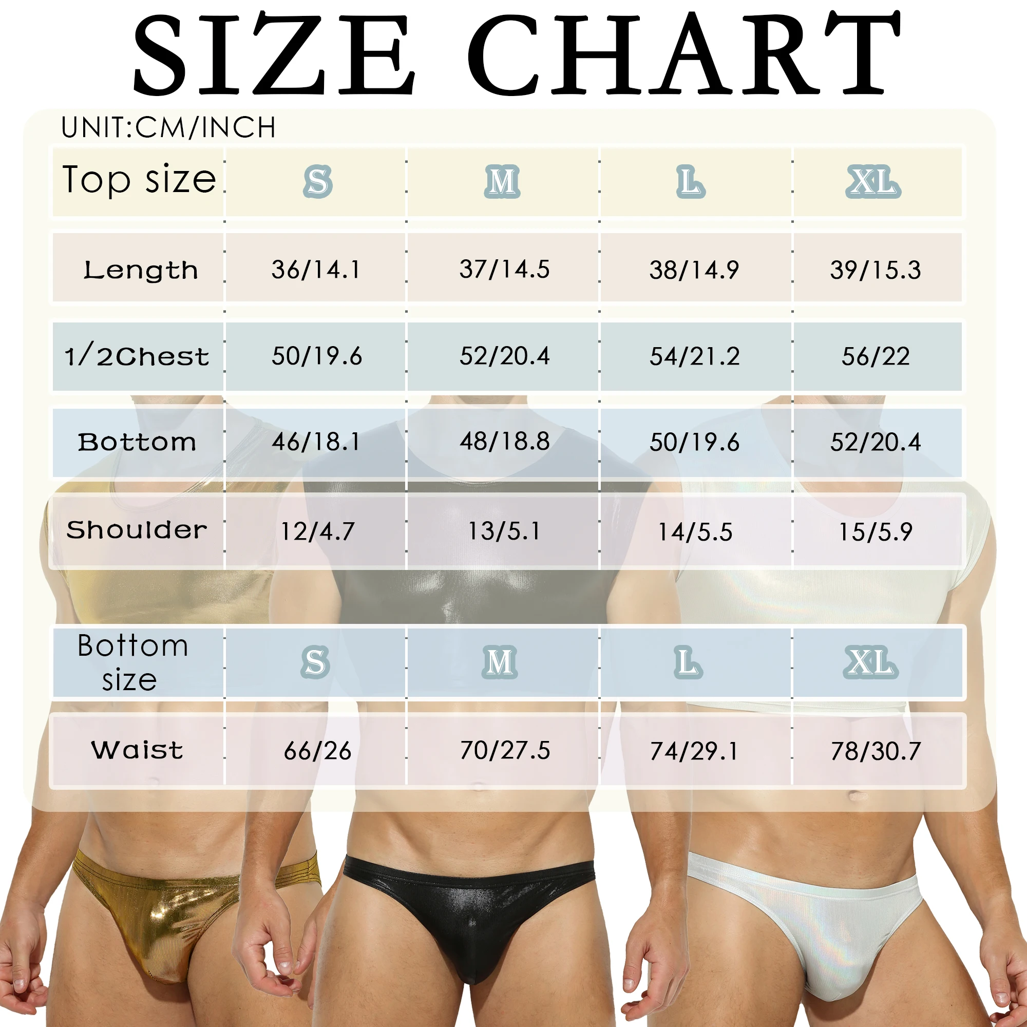 FYXLJJ Sexy Faux Leather Underwear Men Crop Tops Briefs Set Male PU Leather Tank Top Nightwear Erotic Lingerie Vest Shorts Panty