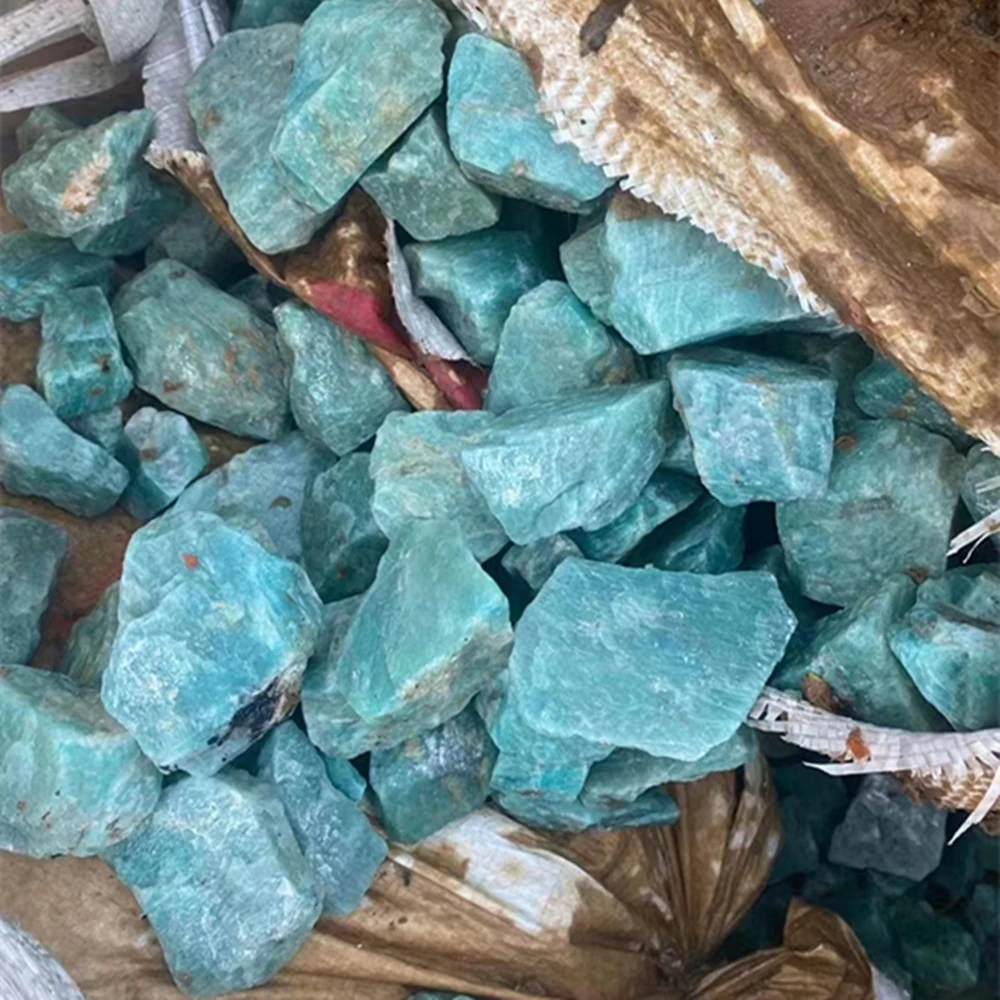 

Natural Crystal Quartz Minerals Specimen amazonite quartz Irregular Shape Rough Rock Stone Reiki Healing home decor