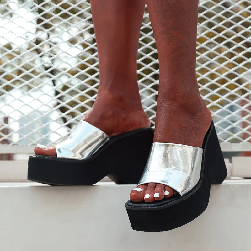 

Woman Slip On Women's Shoes Wedges Sandals Female Footwear Women Shoes Sandals Fashion Fish Mouth Women Shoe Hollow Out Shoes