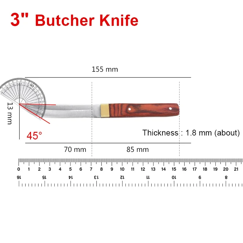 Ручные кованые ножи для обвалки мяса tasaki из нержавеющей стали приготовления пищи