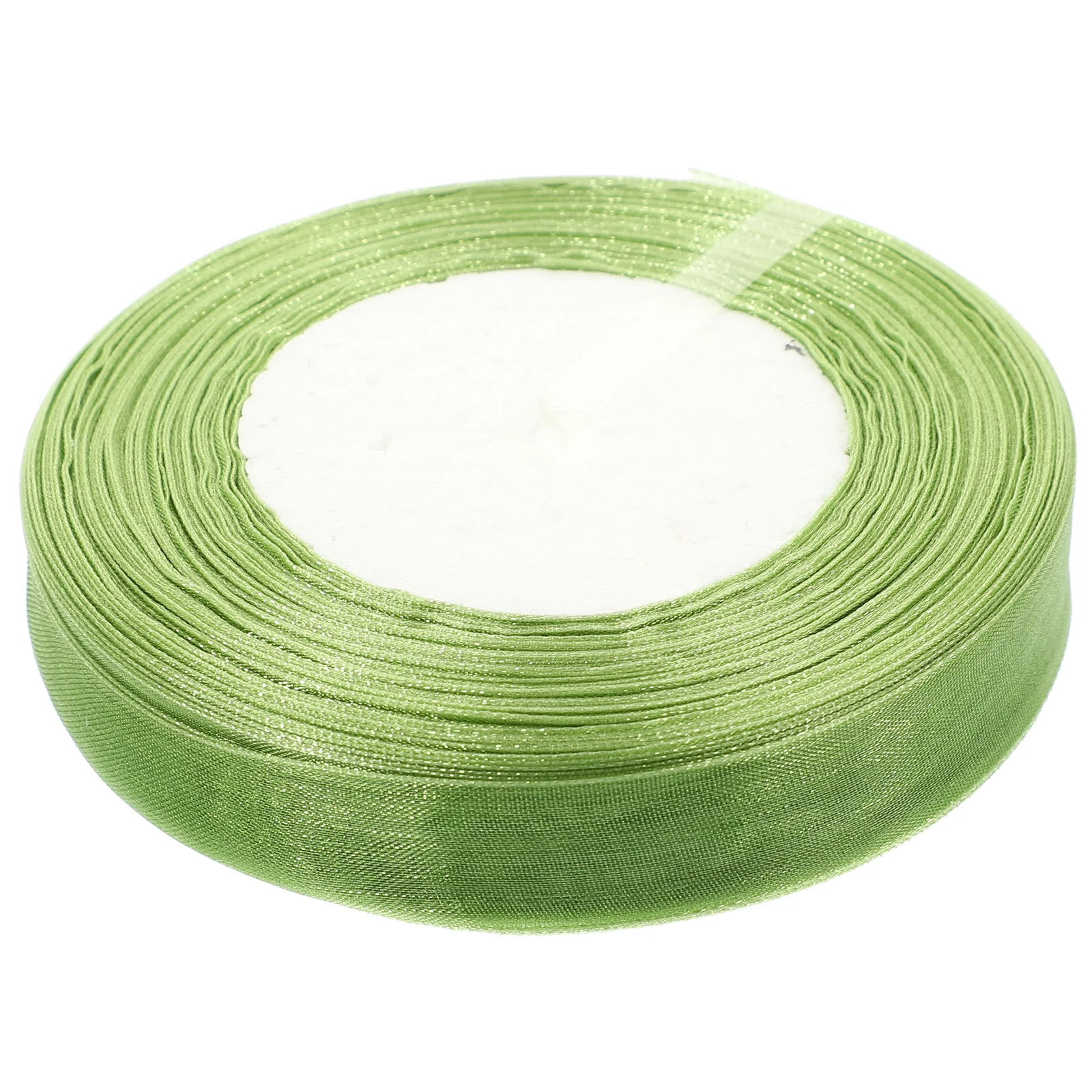 

1 Roll Roll Decor Craft Gift Organza Ribbon Gift Ribbon Green Wired Ribbon Green Ribbon for Decor Present Gift
