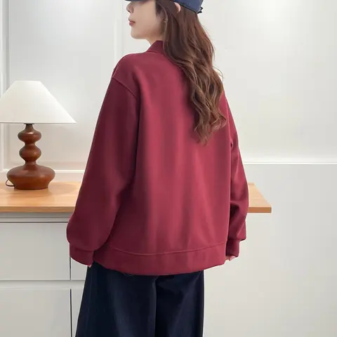 XXXXL модная женская бейсбольная куртка больших размеров, осень 2023, новое простое однотонное пальто на молнии 8228