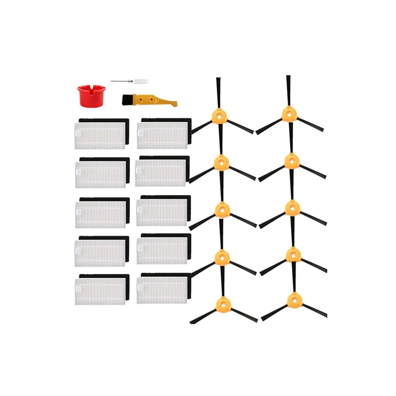 

Высокоэффективные детали фильтра, набор боковых щеток для робота-пылесоса Ecovacs Deebot N79 N79S