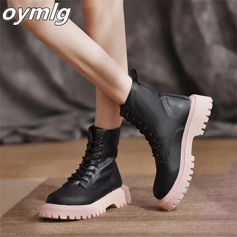 

Women's boots 2022 autumn new retro leather boots women's wholesale manufacturers thick sole single boots women's boots are thin