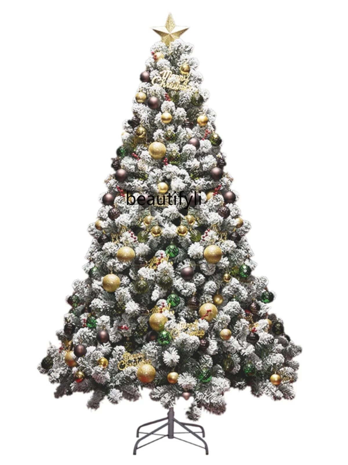

Snow Christmas Tree Set Shopping Mall Christmas Window Decoration Scene Layout