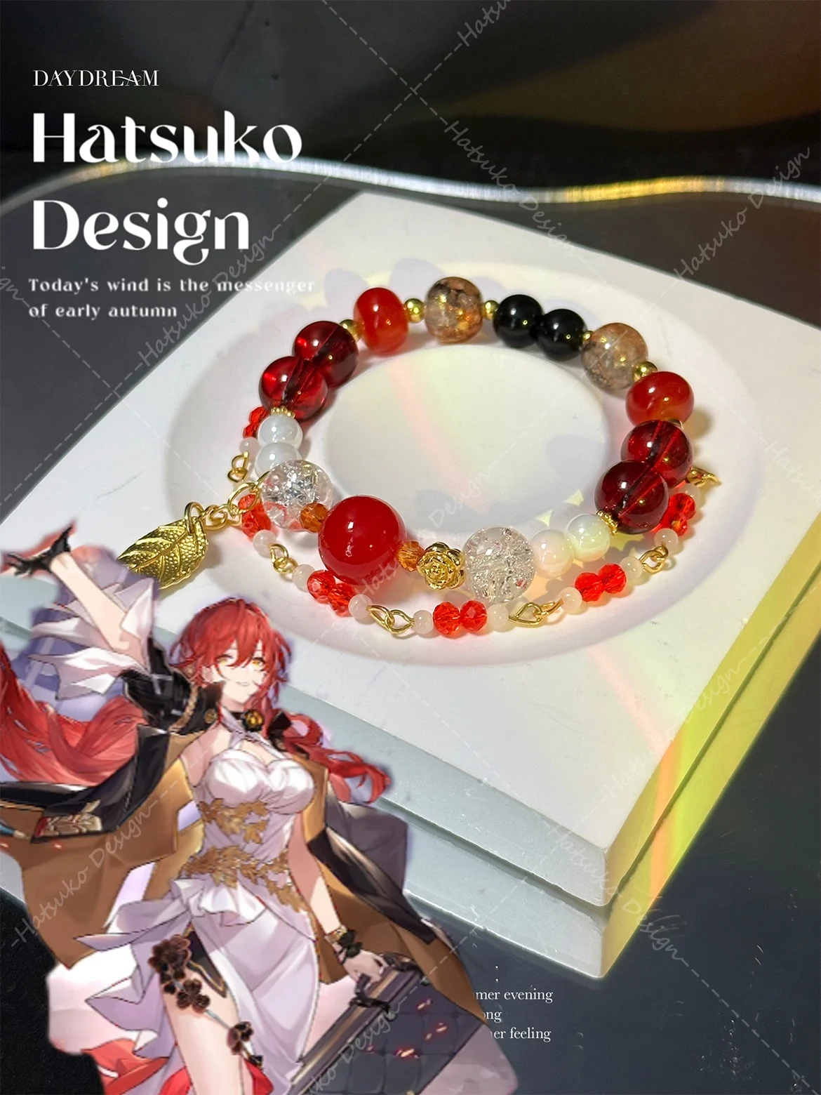 Оригинальное аниме Honkai: Star Rail Himeko браслет ручной работы модная ручная цепочка