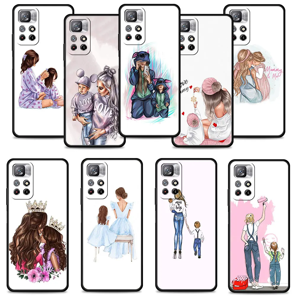 

For Xiaomi Redmi Note 9C 9T 9 11 Pro 9S 9A 10 7 8 K40 10C 8T K50 Print super mama Phone Coque
