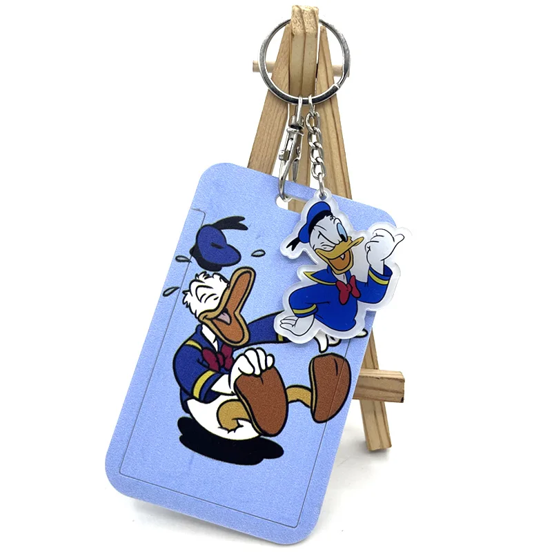 

Брелок для ключей «Дональд Дак» для мужчин и женщин, аксессуар с милым кулоном в сумку, кольцо для ключей, акриловый мультяшный подарок друг...