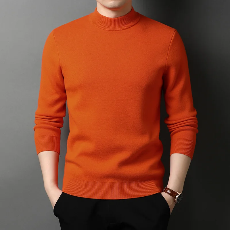 

high quality 2023 new spring autumn knitted sweaters men round neck long sleeve sweater zde2806
