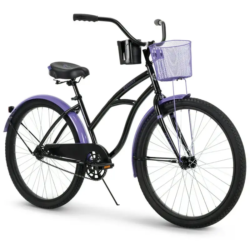 

26-In. Cruiser for Women, Black and Purple