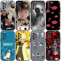 naruto anime phone case for samsung galaxy a01 a02 a10 a10s a20 a22 4g 5g a31 back coque funda black