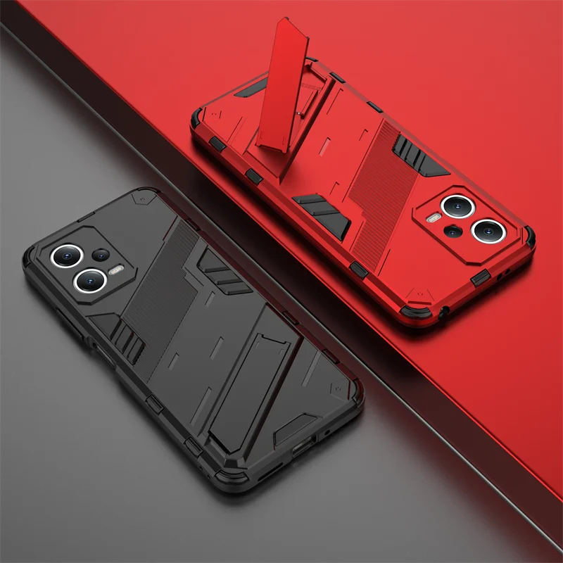 For Poco X5 Case Poco X5 X4 M4 Pro Cover Coque Shell Fundas Armor Shockproof Hard Stand PC Phone Bumper For Poco X5