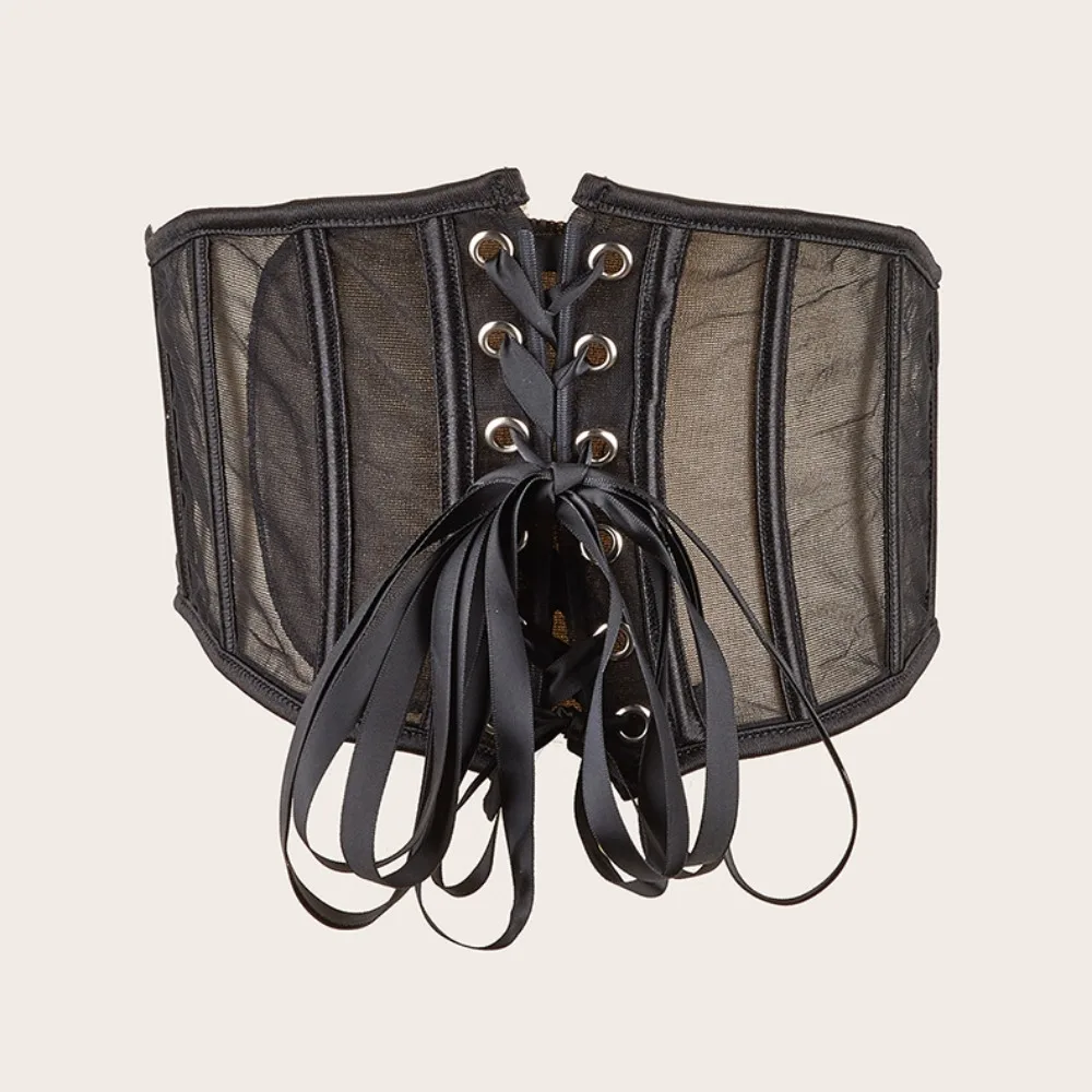 

Тканевый корсет на талию, красивый Готический эластичный корсет с крючком, ленты для девушек, однотонный поднимающий корсет для женщин