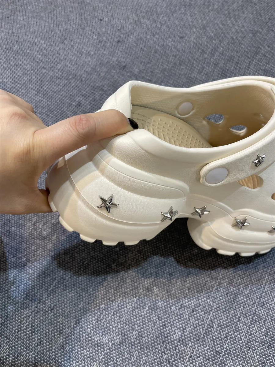 Сандалии женские на высоком каблуке 10 см садовые Водонепроницаемые босоножки