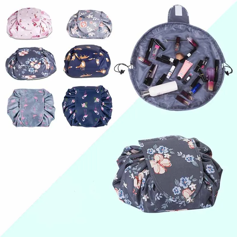 

Makeup Storage Bag Cosmetic Organizer Women Lipstick Eye Shadow Brush Pouch Bathroom Home Gear Organization Accessories