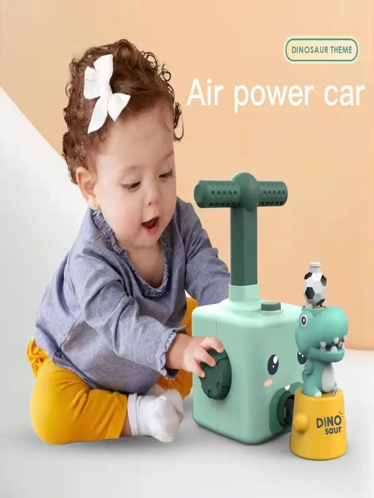 

Воздушный шар с питанием от динозавра, детская развивающая игрушка для просвещения, аэродинамический автомобиль, надувная гоночная модель