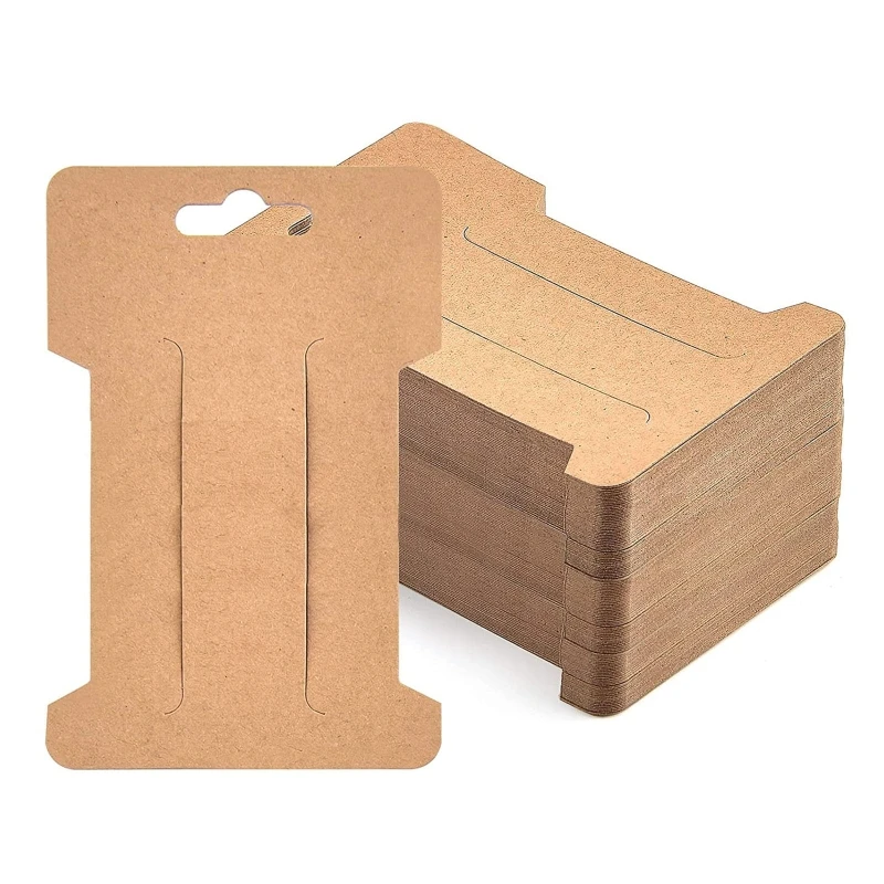 

100 Pieces Hair Clip Display Cards Hair Bow Display Stand Rectangular Hair Accessories Jewelry Headwear Display Cards