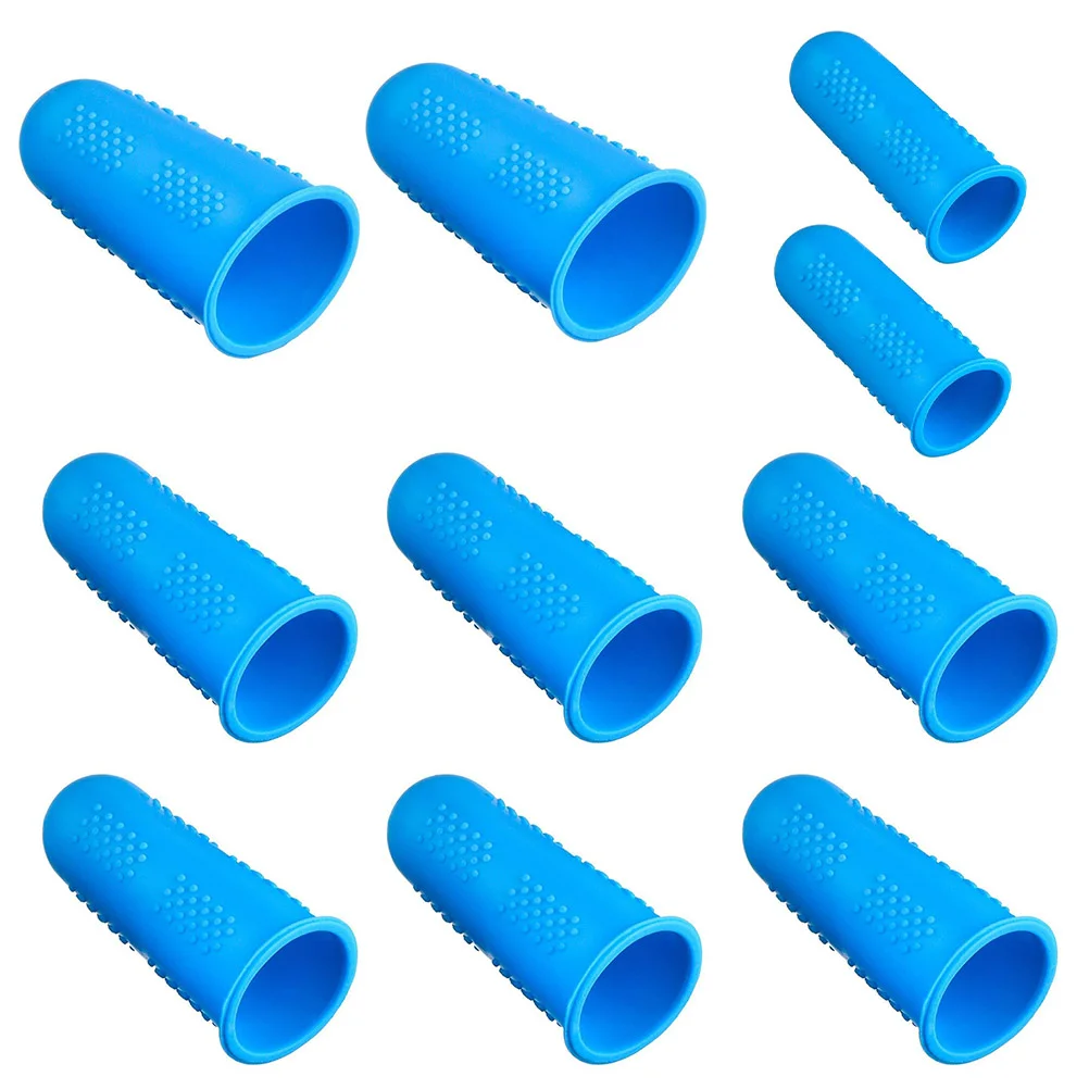 

10pcs Finger Cots Non-slip Thermal Insulation Finger Caps Fingertip Cover Finger Cots