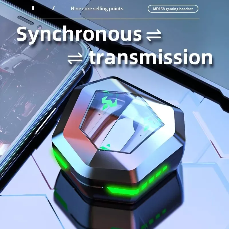 

N35 TWS Gaming Headphones Bluetooth 5.2 Wireless Gamer Earphones 9D Stereo Bass Sound Music Headsets With Mic LED Power Display