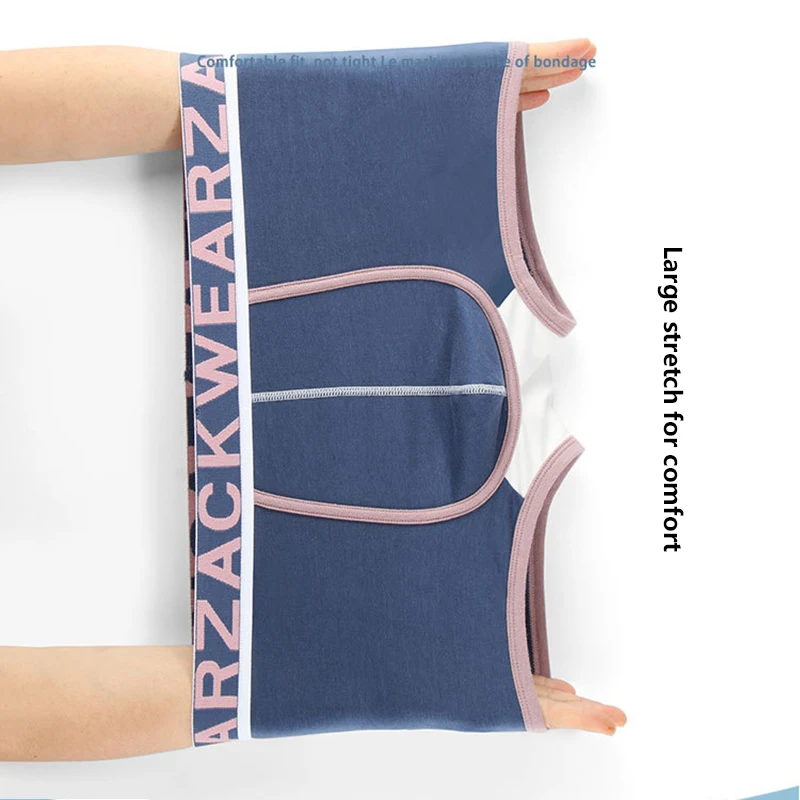 4pcs Sexy Men Boxer Shorts Pure Cotton Underpants Antibacterial Underwear Boxers Hombre Men's Panties Sexy Lingeries Cuecas