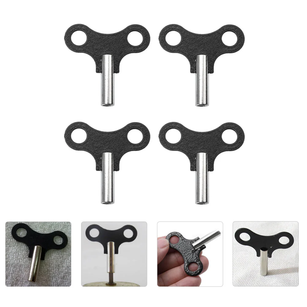 

4pcs Clock Winding Keys Practical Clock Keys Iron Crafts Clock Keys Clock Tools