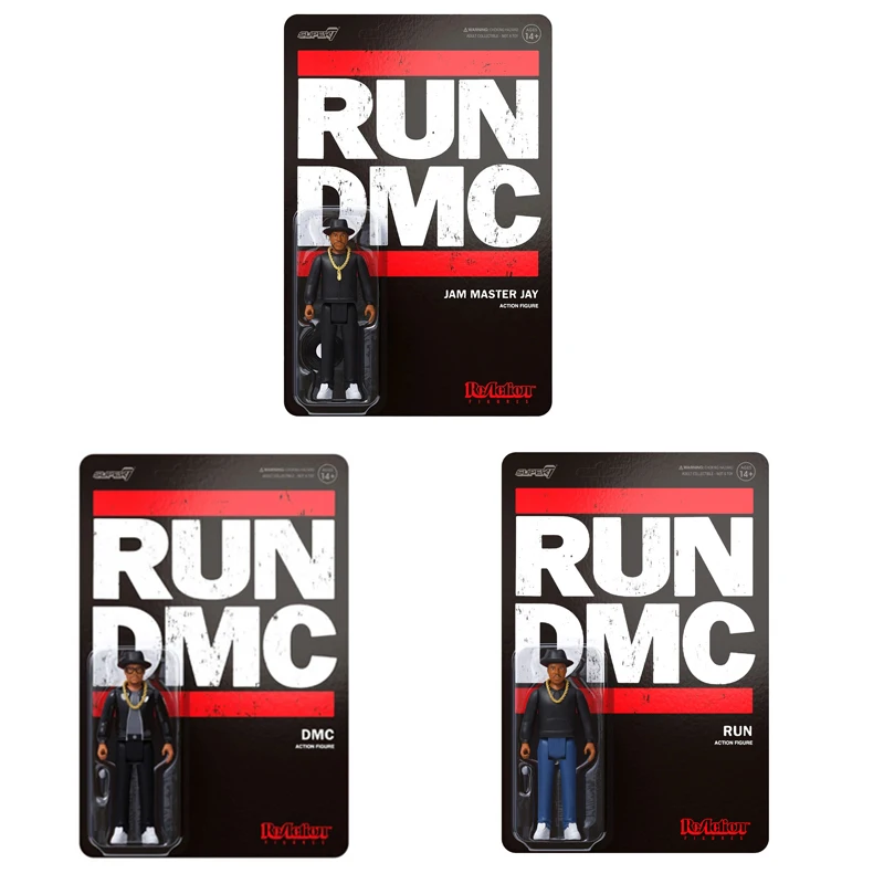 Super7 RUN DMC реакция хип-хоп рэп Эра идол набор моделей Классическая Ограниченная