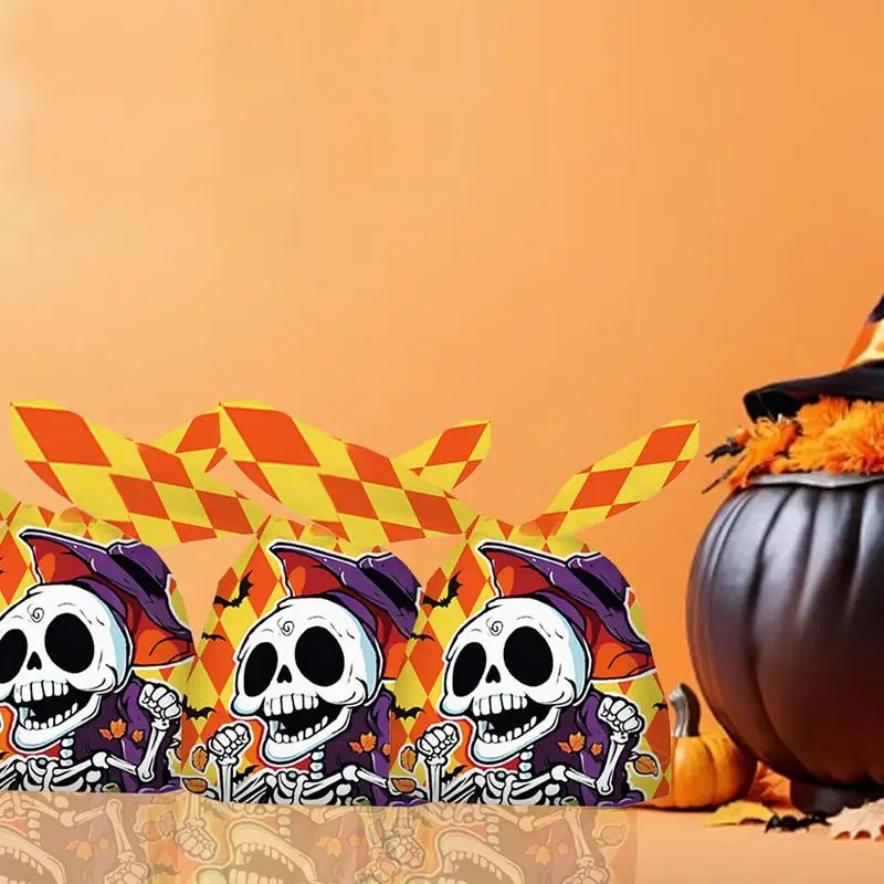 na Halloween 50 sztuk torebek cukierki Cute Bunny Ears Treat Boxes Cukierek albo psikus Torebki Imprezy