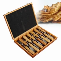 12 pcs wood carving hand chisel tool set woodworking professional gouges