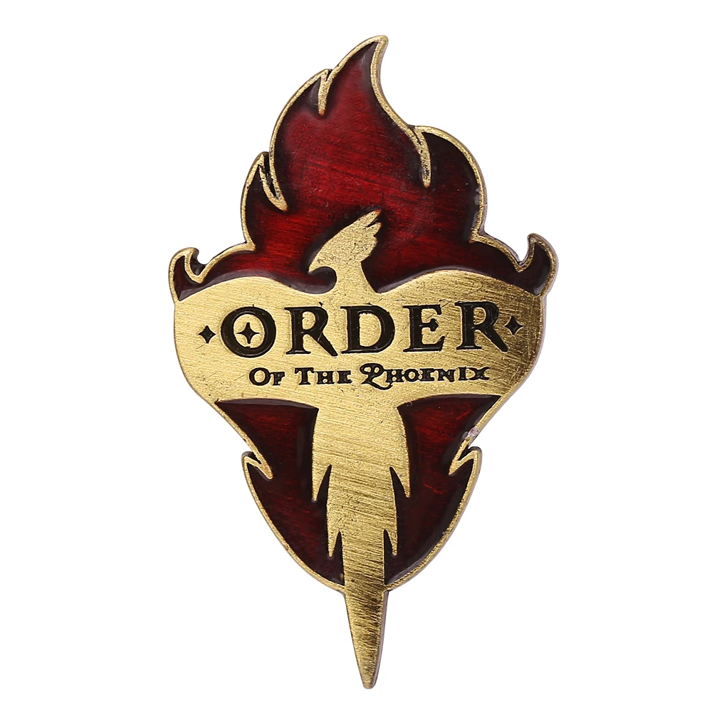 

Order of the Phoenix Brooch Harry Potter Metal Badge Anime Lapel Pins for Backpack Accessories Women Fashion Jewelry Periphery