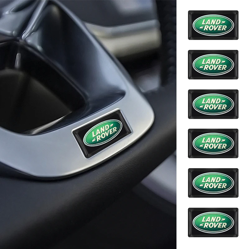 

10pcs Car Steering Wheel Sticker Interior Badge Styling Decals For Land Rover Range Hat Series 3 Discovery 2 3 4 5 Sports Lr2