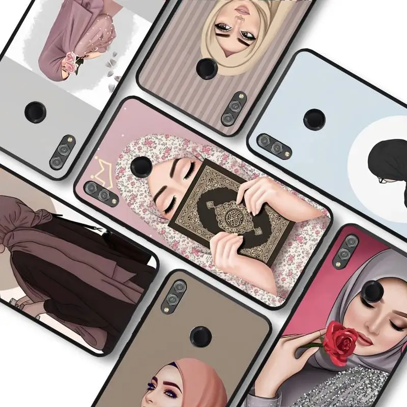 

Woman In Hijab Phone Case For Huawei Honor 10 lite 9 20 7A pro 9X pro 30 pro 50 pro 60 pro 70 pro plus