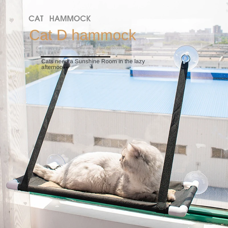 

Hanging Cat Bed Pet Hammock Comfortable Cats Bed Kitten Climbing Frame Sunny Window Seat Nest Bearing 20kg Detachable Cat Beds