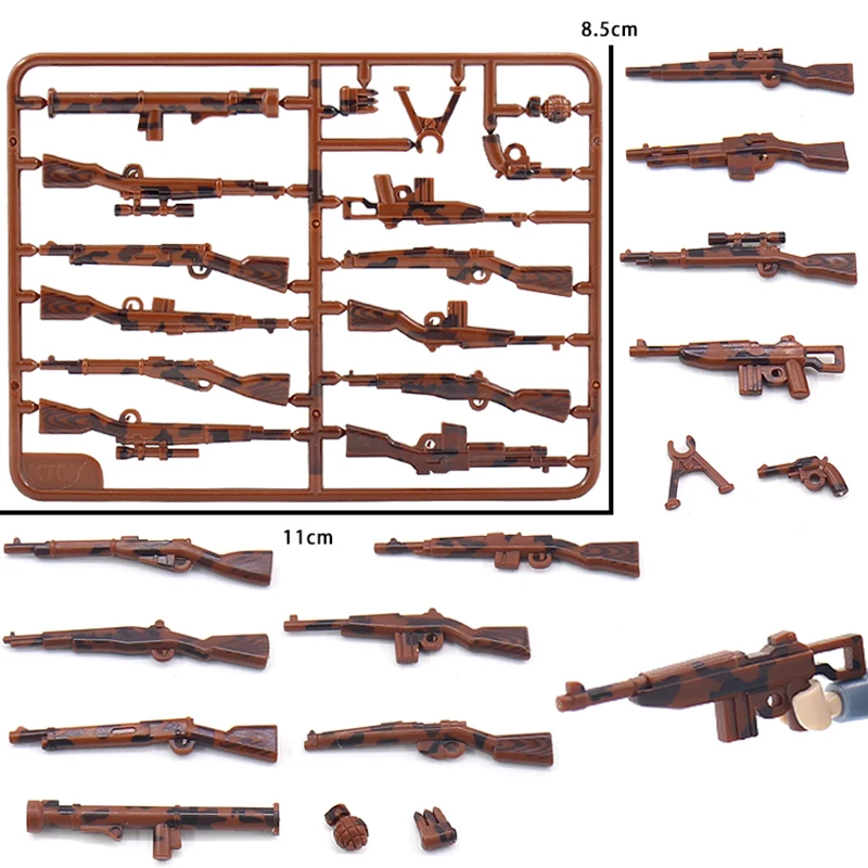 Упаковка оружия MOC Пистолеты для фигурок аксессуары коробка пистолет армейская