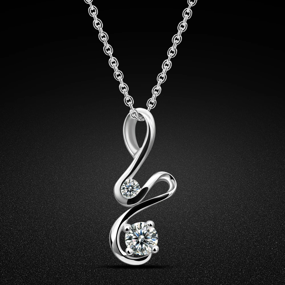 

2023 New 925 Sterling Silver Trend Unique Design Elegant CZ Zirconia Necklace 16-20 inch Women Jewelry Party Premium Gift