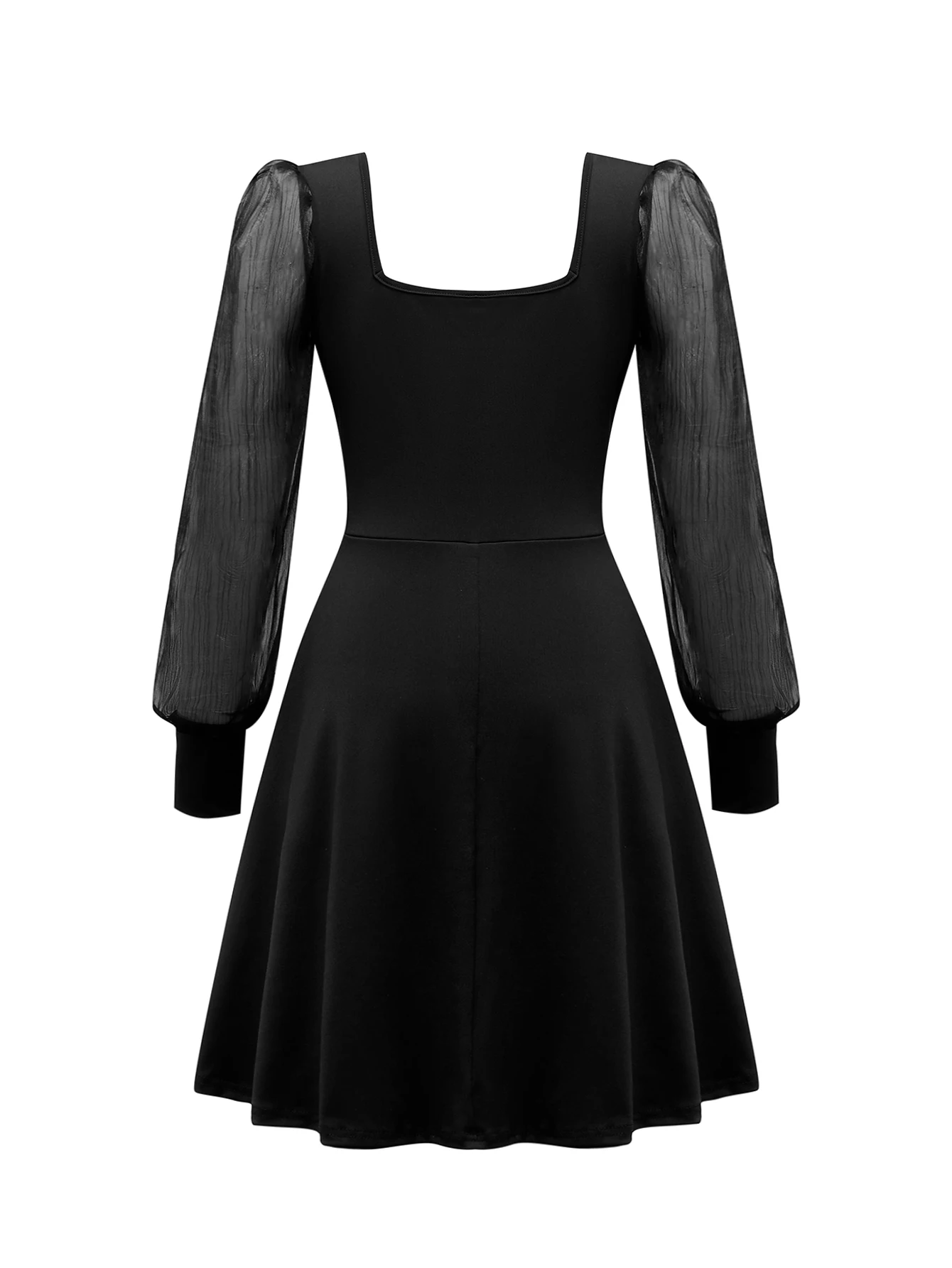 Демисезонное изысканное приталенное платье из органзы с воротником для