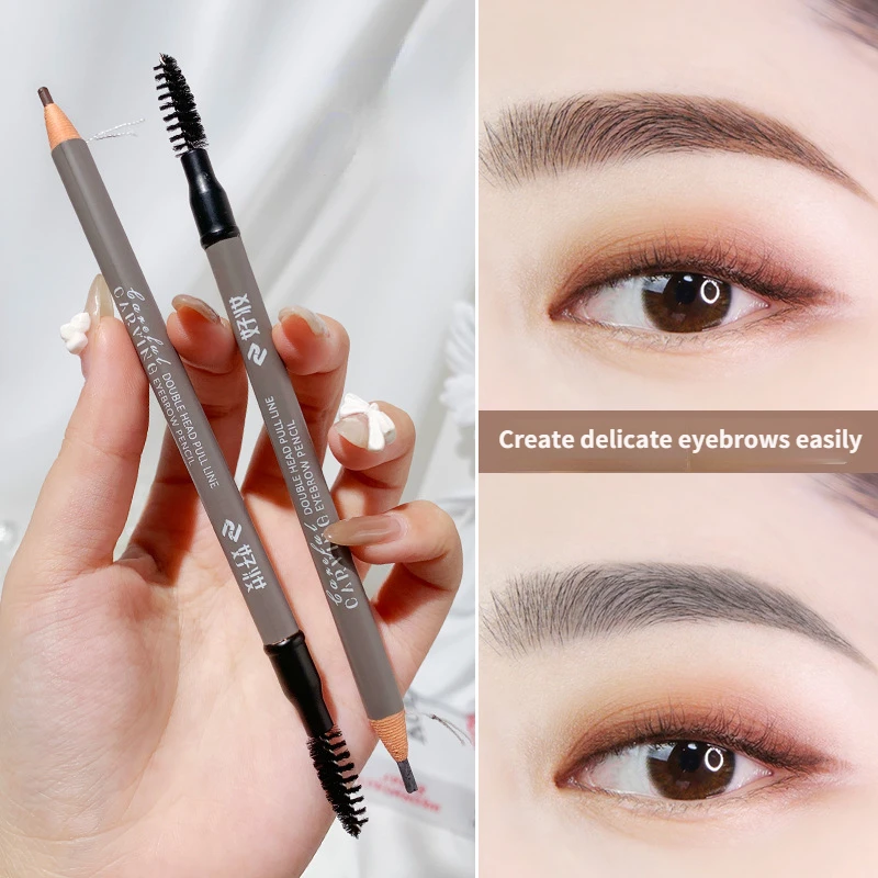 

7 Colors Double-Headed Eyebrow Pencil With Brush Waterproof Sweat-Proof Long-Lasting Cosmetics Eyebrows Wax No Fading Makeup