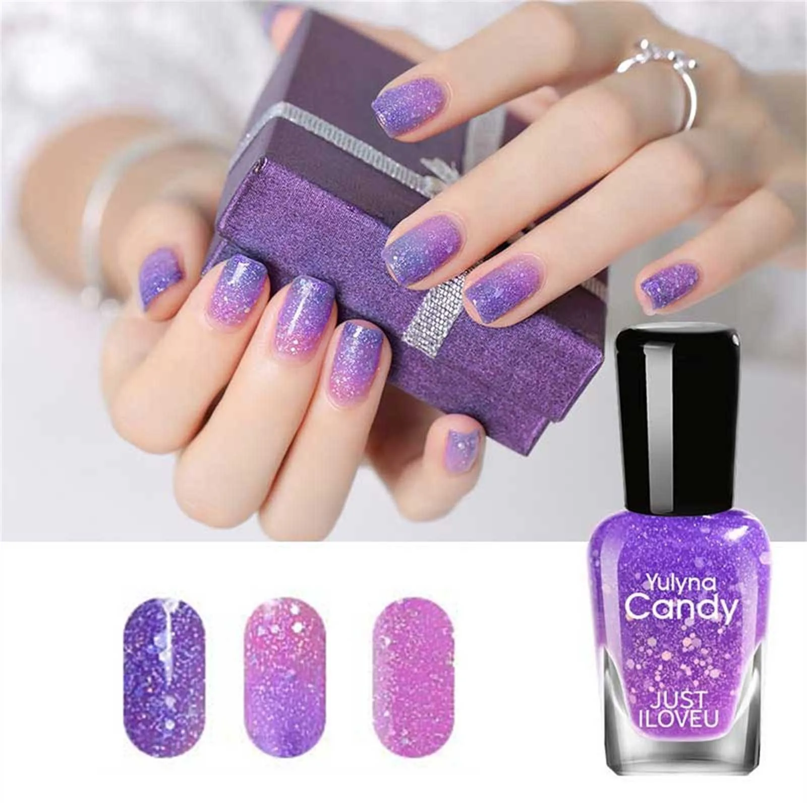 

Temperature Change Nail Polish Color Temperature Control Nail Polish Long Lasting No Bake Manicure Can Not Be Peeled Waterproof